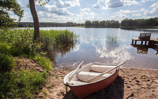 Domwigierski Pl -Jeziorki -Gr- Comfort-Ferienhaus-Polen - Wlasna Linia Brzegowa I Sauna Wysoki Most  Eksteriør billede